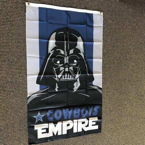 Dallas Cowboys Empire Flag Banner New 3x5 Ft Mancave Tailgate Garage Gameday - Picture 3 of 4